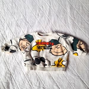 Zara Peanuts sweatshirt 9-12 mo